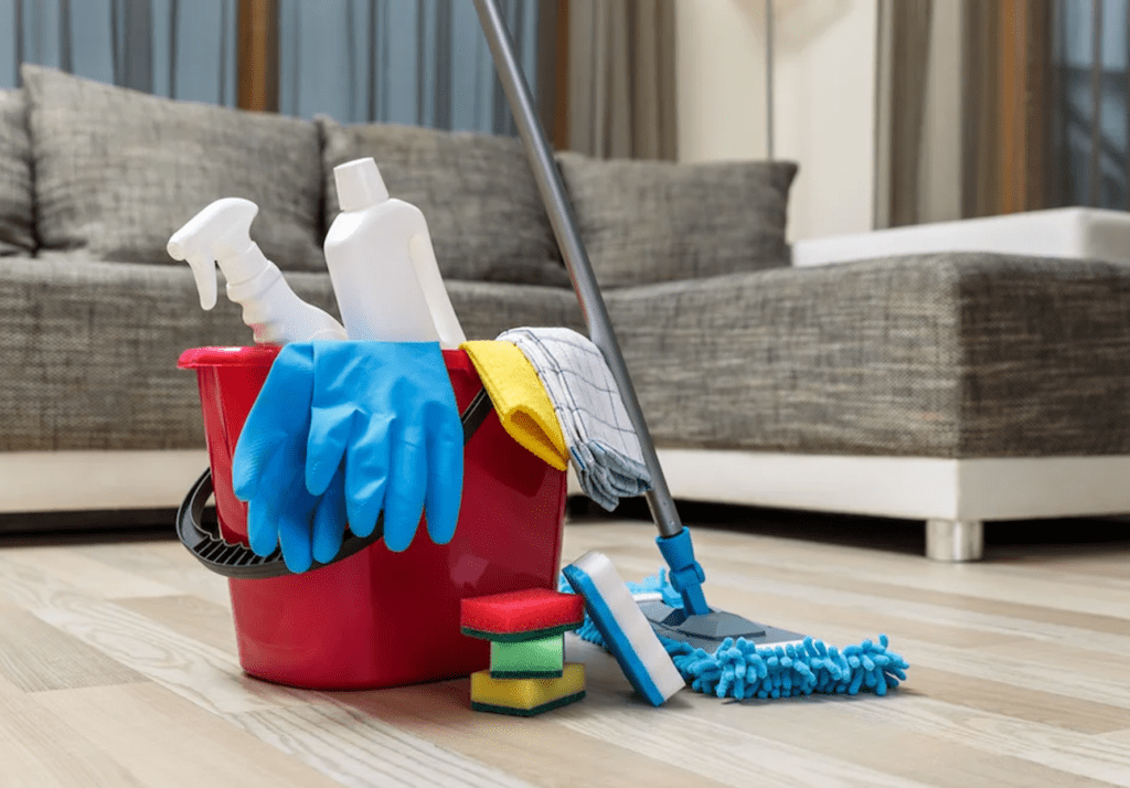 Cleaning equipment for wooden floors